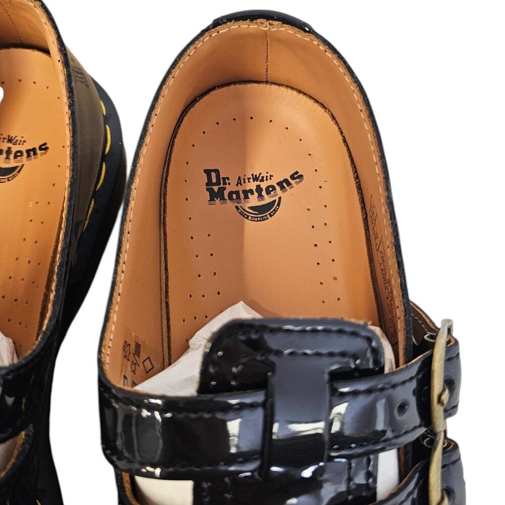 Dr. Martens Womens Classic Mary Jane Loafer, Black Patent Lamper, Leather Sz 10 - Picture 6 of 7